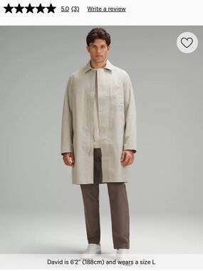 Lululemon athletica Trench Rain Coat